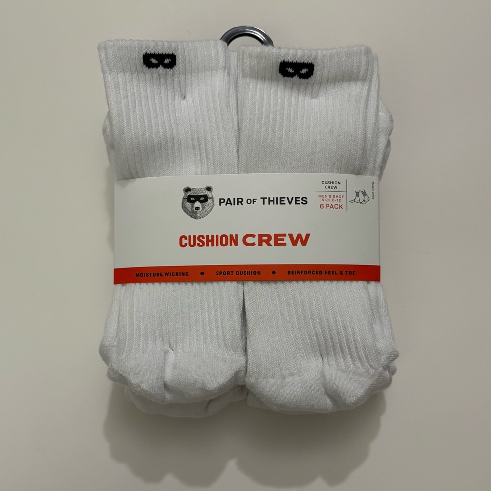 PAIR OF THIEVES 4-Way Stretch Cushioned Crew Socks